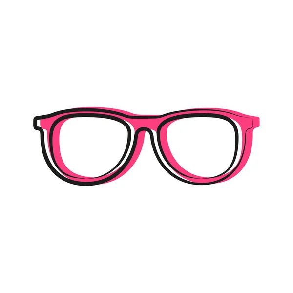 Icona Vettoriale Degli Occhiali Occhiali Sole Simbolo Stile Cartone Animato — Vettoriale Stock