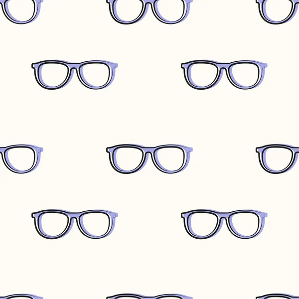 Vector Seamless Pattern Glasses Background Sunglasses — Stock Vector