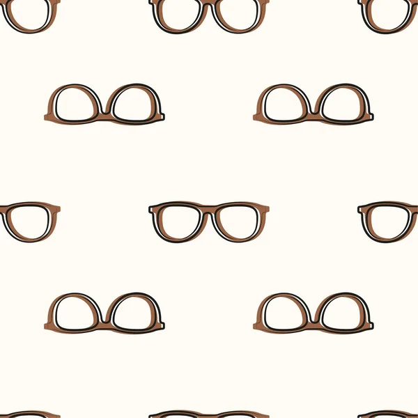 Vektor Nahtlose Muster Mit Brille Hintergrund Mit Sonnenbrille — Stockvektor