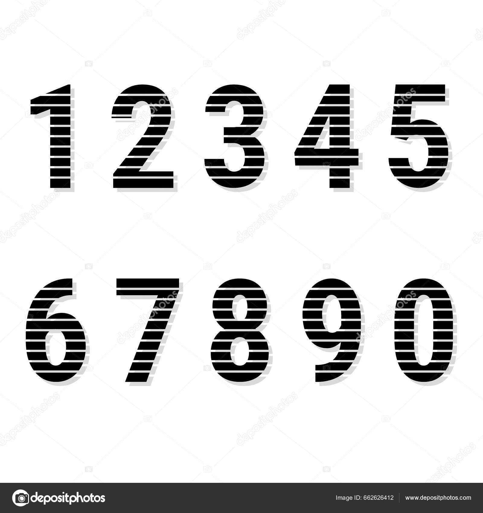 Numbers One, Two, Three, Four, Five, Six, Seven, Eight, Nine, Zero