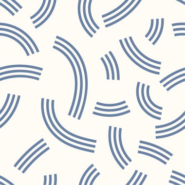 Vektör kusursuz desen. Kıvrımların dokusu, bükülmüş çizgiler. Renkli çizgili arkaplan.