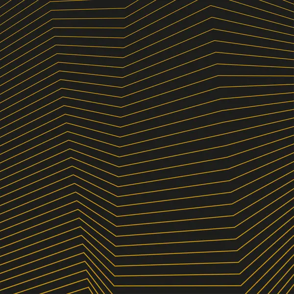 Абстрактный Фон Золотыми Линиями Текстура Искаженными Волнами Векторная Иллюстрация Эффектом Векторная Графика