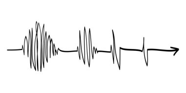 Çizgi karalamalar. Karmaşıklıktan basitliğe geçiş kavramı, karmaşıklığı basitleştiriyor. Karışıklık berraklık ya da yol. Beyaz arka planda izole edilmiş. vektör çizimleri