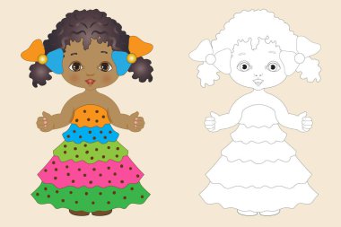 Boyalı bebek ve yolunuzu boyamak için bir tane daha