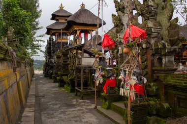 Bali tapınağının mimarisinin ve kültürel gösterimlerinin güzelliğini keşfedin..