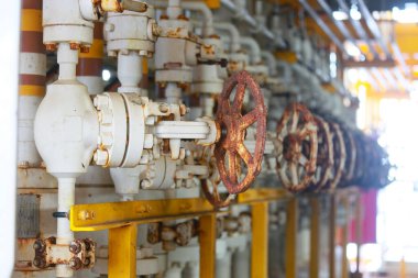 Program veya teknisyen petrol tarafından kontrol petrol ve gaz üretim kollektör hattı. Kapatın ve açın için vana işlevini programlanabilir kontrol petrol ve gaz üretim kontrol odası tarafından.