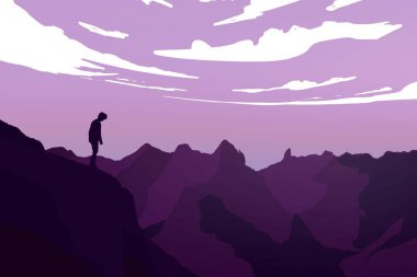 Untitled ArtworkThe man stands looking at the sunset. Lofi