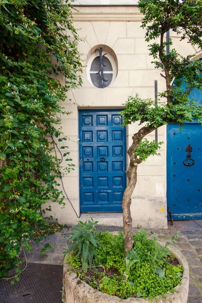 Париж Франция Июля 2023 Года Необычные Двери Парижа Архитектура Парижа — стоковое фото