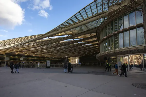 Paris France 2024 Westfield Forum Des Halles Adalah Sebuah Pusat Stok Foto
