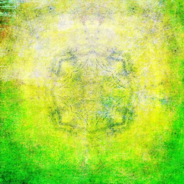 Kırsal sarı ve yeşil boya dokusuna sahip klasik arkaplan metin için boşluk.