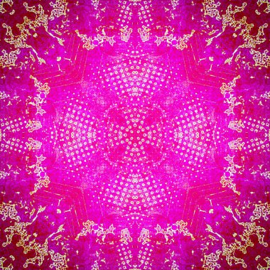 soyut renkli altıgen kare geometrik dikişsiz desen simetrik kaleydoskop moda, tasarım