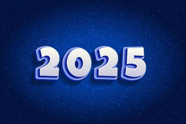 Mutlu yıllar 2025 metin tasarımı