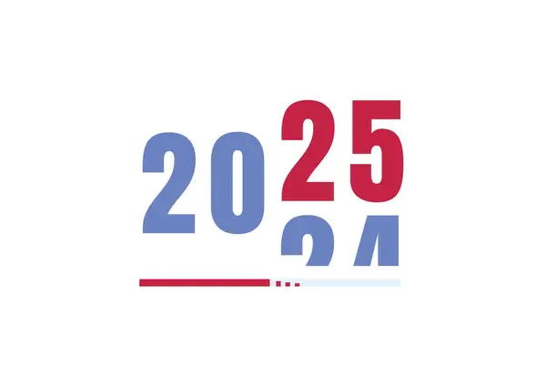 Yeni yılın kutlu olsun 2025 tebrik kartı vektörü