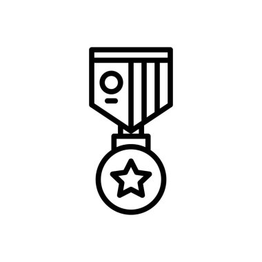 Onur için siyah çizgi simgesi 