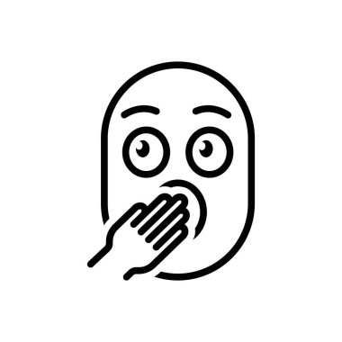 İfade için siyah çizgi simgesi