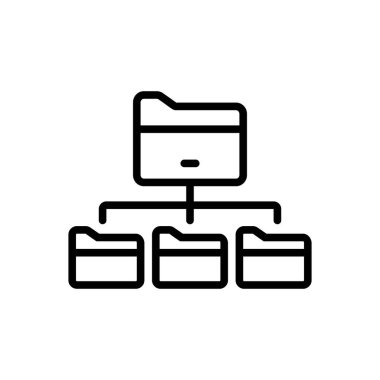 Dizinler için siyah çizgi simgesi 