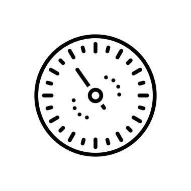 Bagaj için siyah çizgi simgesi 