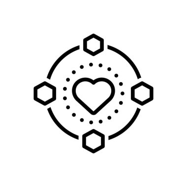 Görünümler için siyah çizgi simgesi 