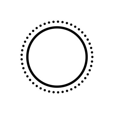 Çember için siyah çizgi simgesi 