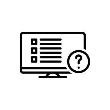 Durum için siyah çizgi simgesi 