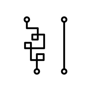 Daha kolay için siyah çizgi simgesi 