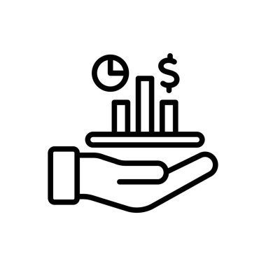 Etkin olarak siyah çizgi simgesi 