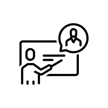 Açıklama için siyah çizgi simgesi 