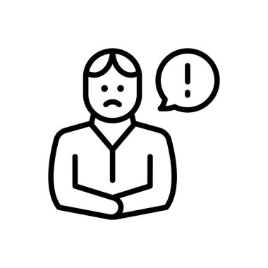 Bela için siyah çizgi simgesi 