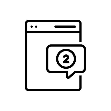 Yorumlar için siyah çizgi simgesi 