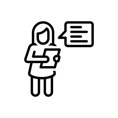 Savunma için siyah çizgi simgesi 