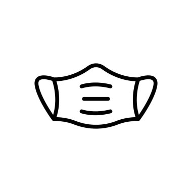 Maske siyah çizgi simgesini 