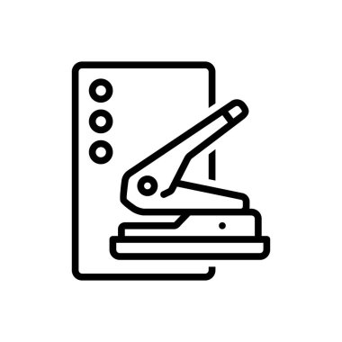 Yumruk için siyah çizgi simgesi 