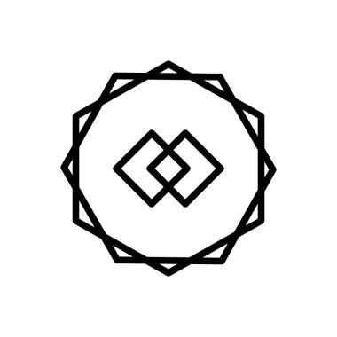 Siyah çizgi simge birleşimi için 