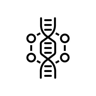 Sarmal için siyah çizgi simgesi