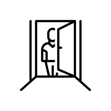 Siyah çizgi simgesi 