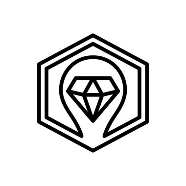 Parlak siyah çizgi simgesini 