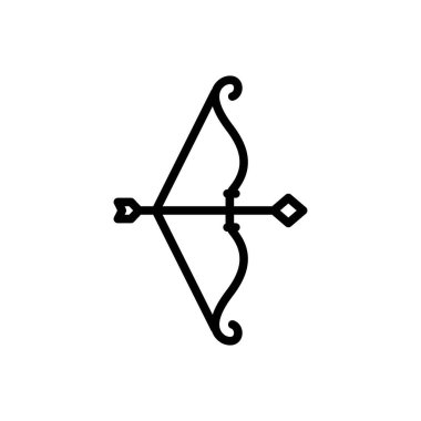 Yay için siyah çizgi simgesi 