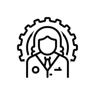 Uzman siyah çizgi simgesini 