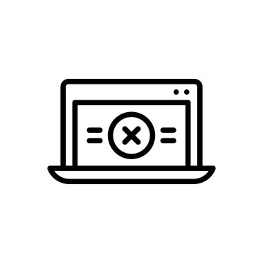 İzin verilmeyen siyah çizgi simgesi