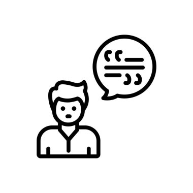 Atıflar için siyah çizgi simgesi 