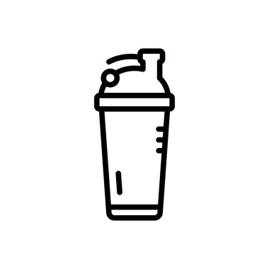 Sallama için siyah çizgi simgesi 