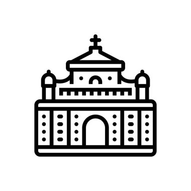 Büyük için siyah çizgi simgesi 