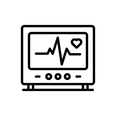 Vuruş için siyah çizgi simgesi 