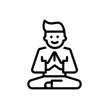 Etkilenenler için siyah çizgi simgesi 