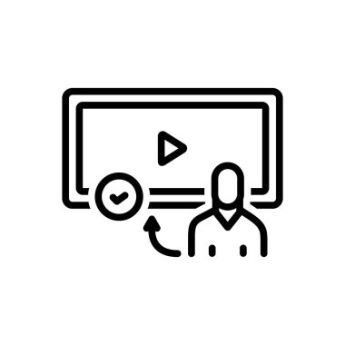 İzlenen siyah çizgi simgesi