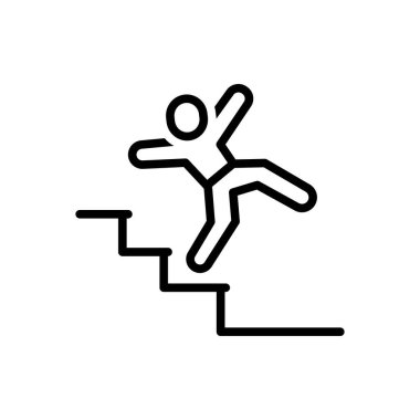 Aniden siyah çizgi simgesi