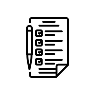 Doldurulmuş için siyah çizgi simgesi