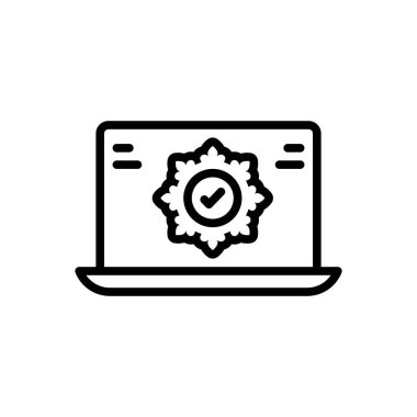 Tüm için siyah çizgi simgesi