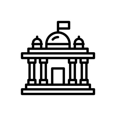 Rejim için siyah çizgi simgesi 