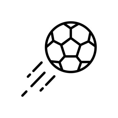 Futbol için siyah çizgi simgesi 